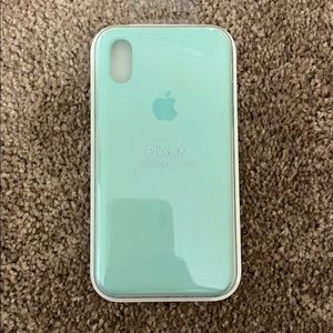 iPhone X marine green case